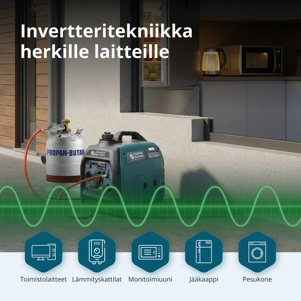LPG/benzin inverter generator KS 3100iG S