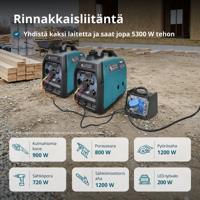 LPG/benzin inverter generator KS 3100iG S