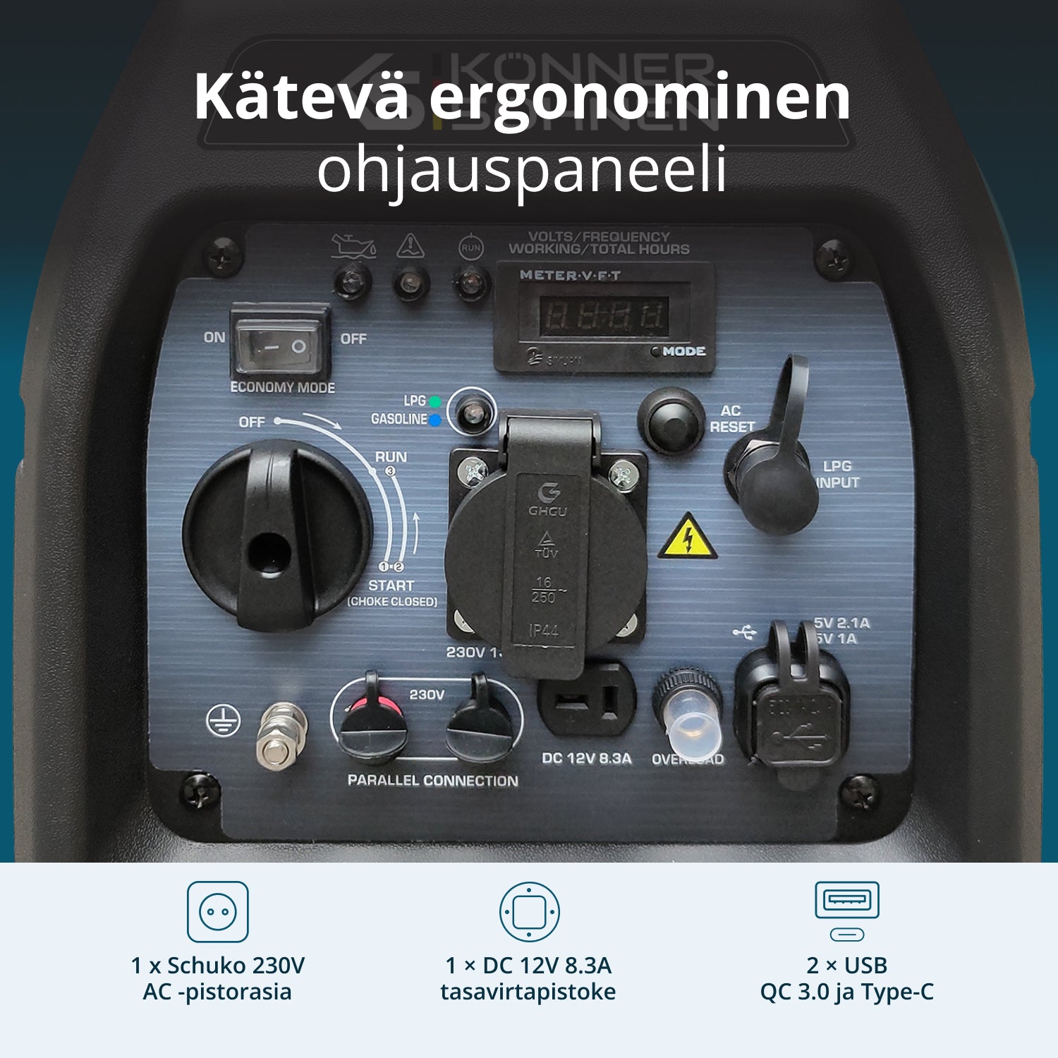 LPG/benzin inverter generator KS 3100iG S