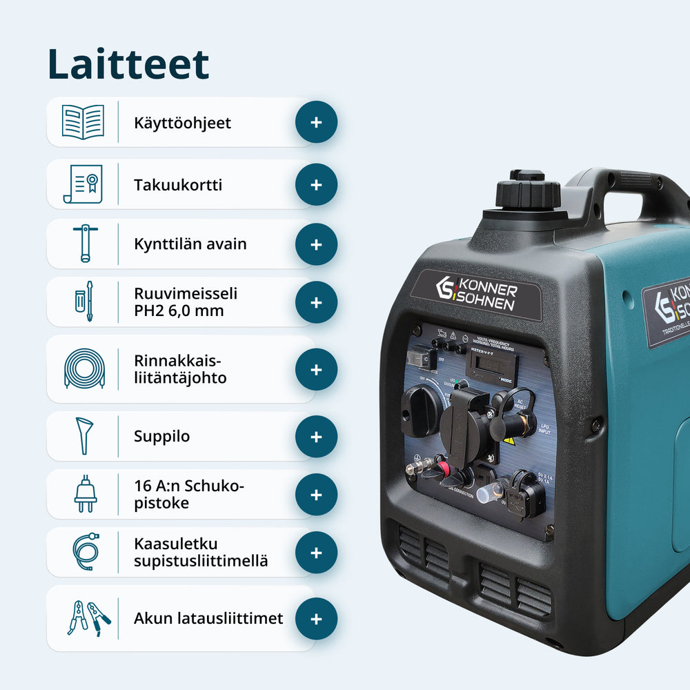 LPG/benzin inverter generator KS 3100iG S