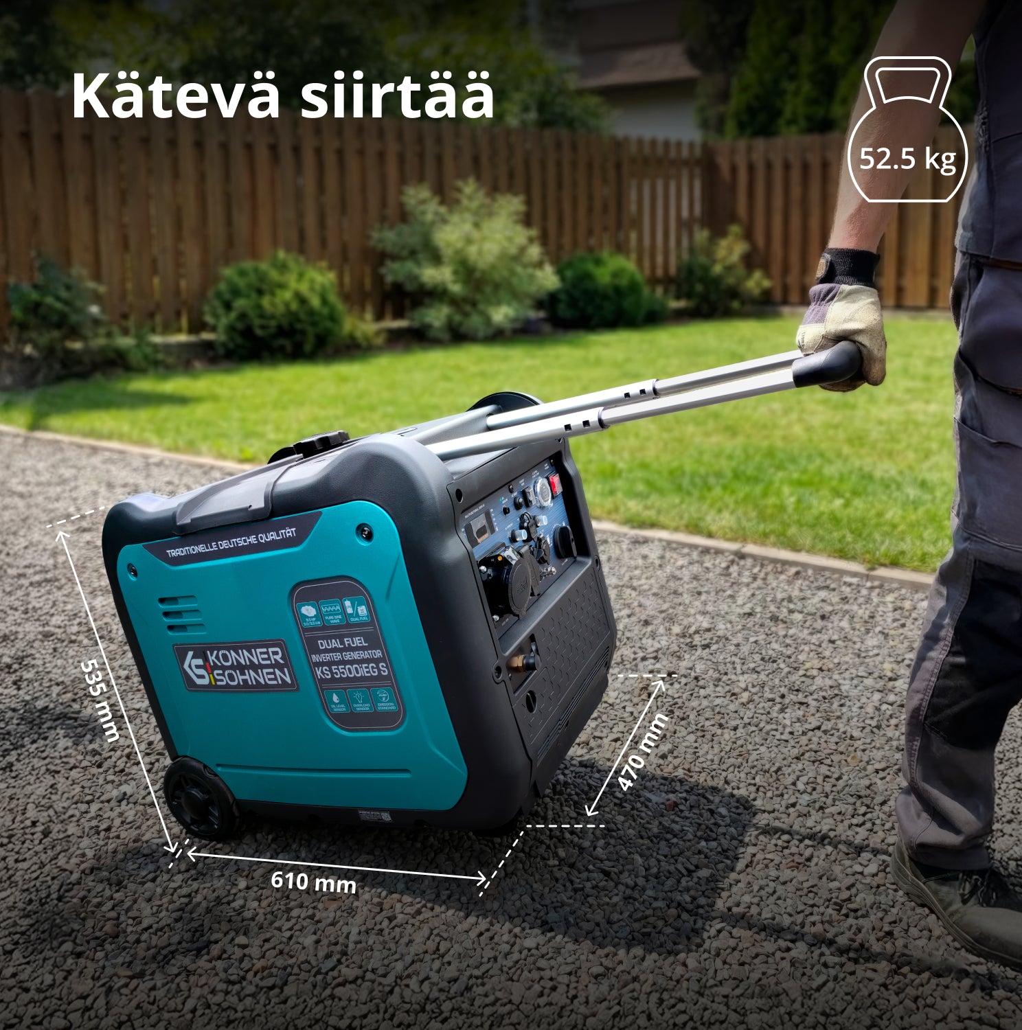 LPG/benzin inverteres generátor KS 5500iEG S