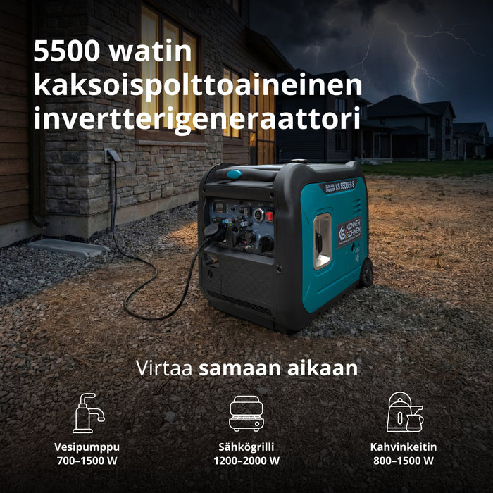 Invertorový generátor LPG/benzín KS 5500iEG S