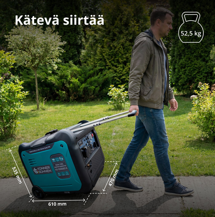 Invertorový generátor LPG/benzín KS 5500iEG S