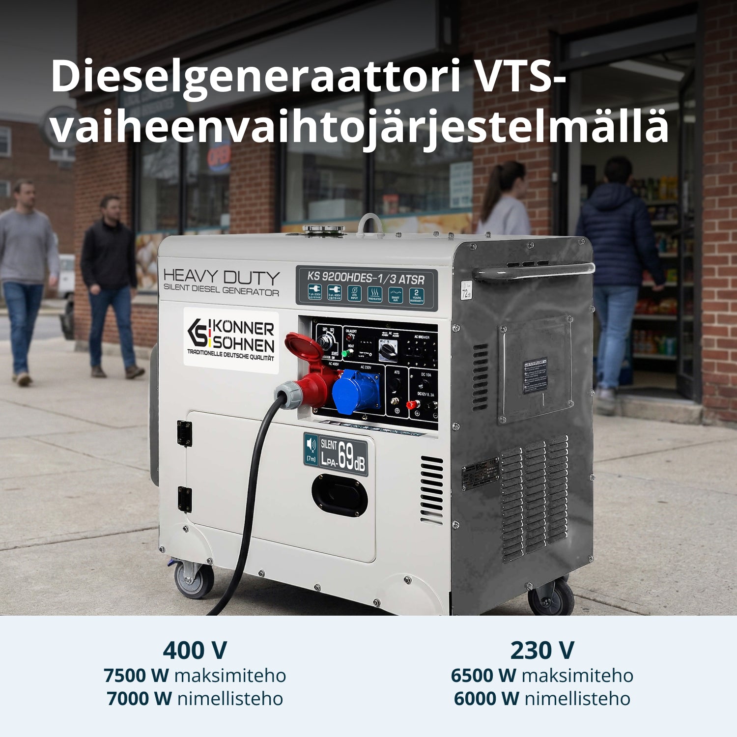 Дизелов генератор „Könner & Söhnen“ KS 9200HDES-1/3 ATSR (EURO V)