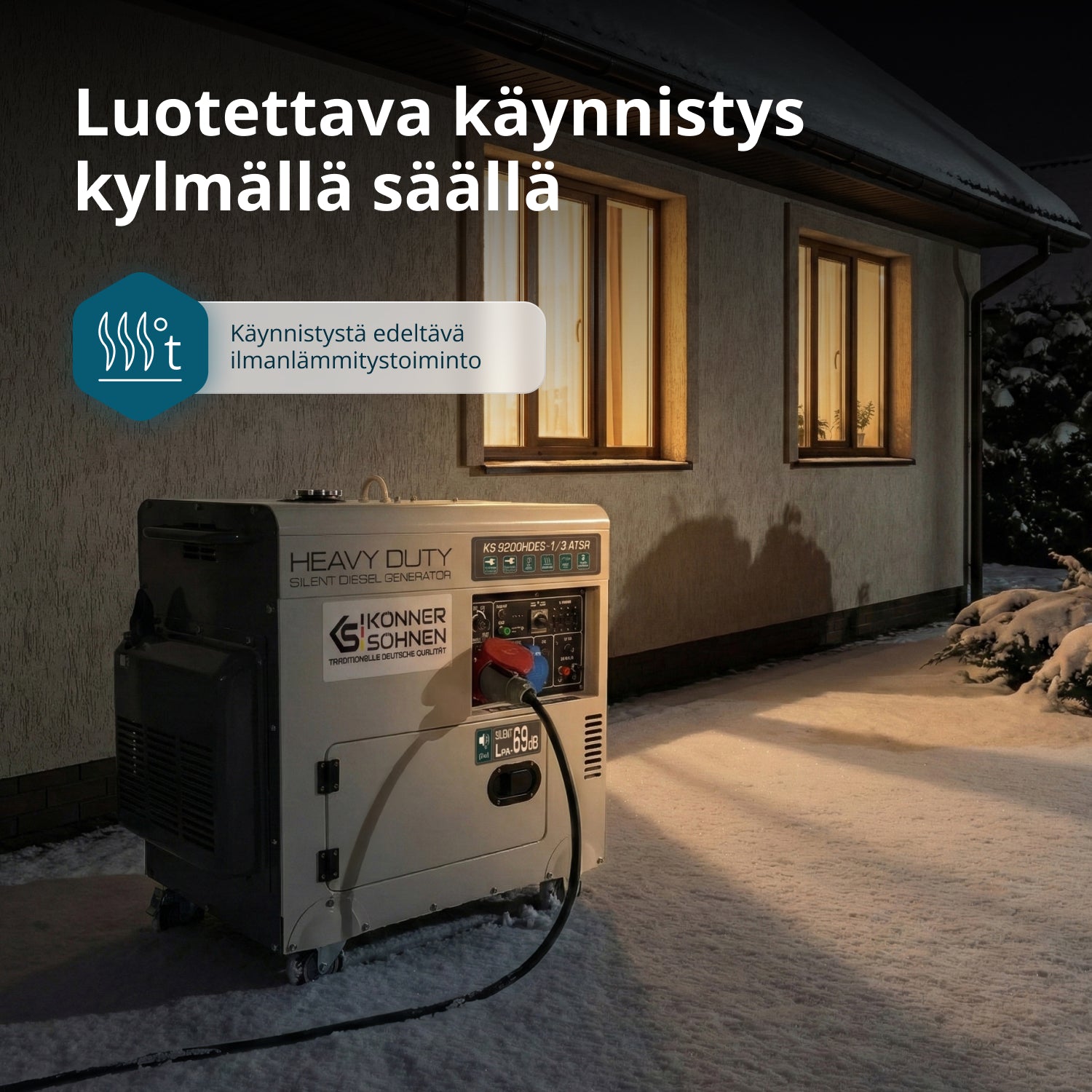 Дизелов генератор „Könner & Söhnen“ KS 9200HDES-1/3 ATSR (EURO V)