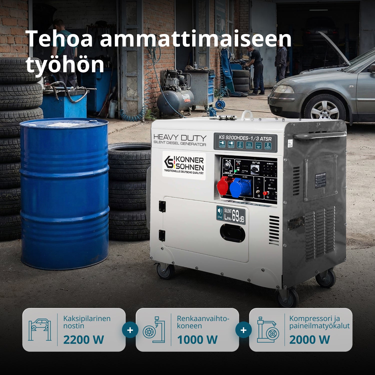 Дизелов генератор „Könner & Söhnen“ KS 9200HDES-1/3 ATSR (EURO V)