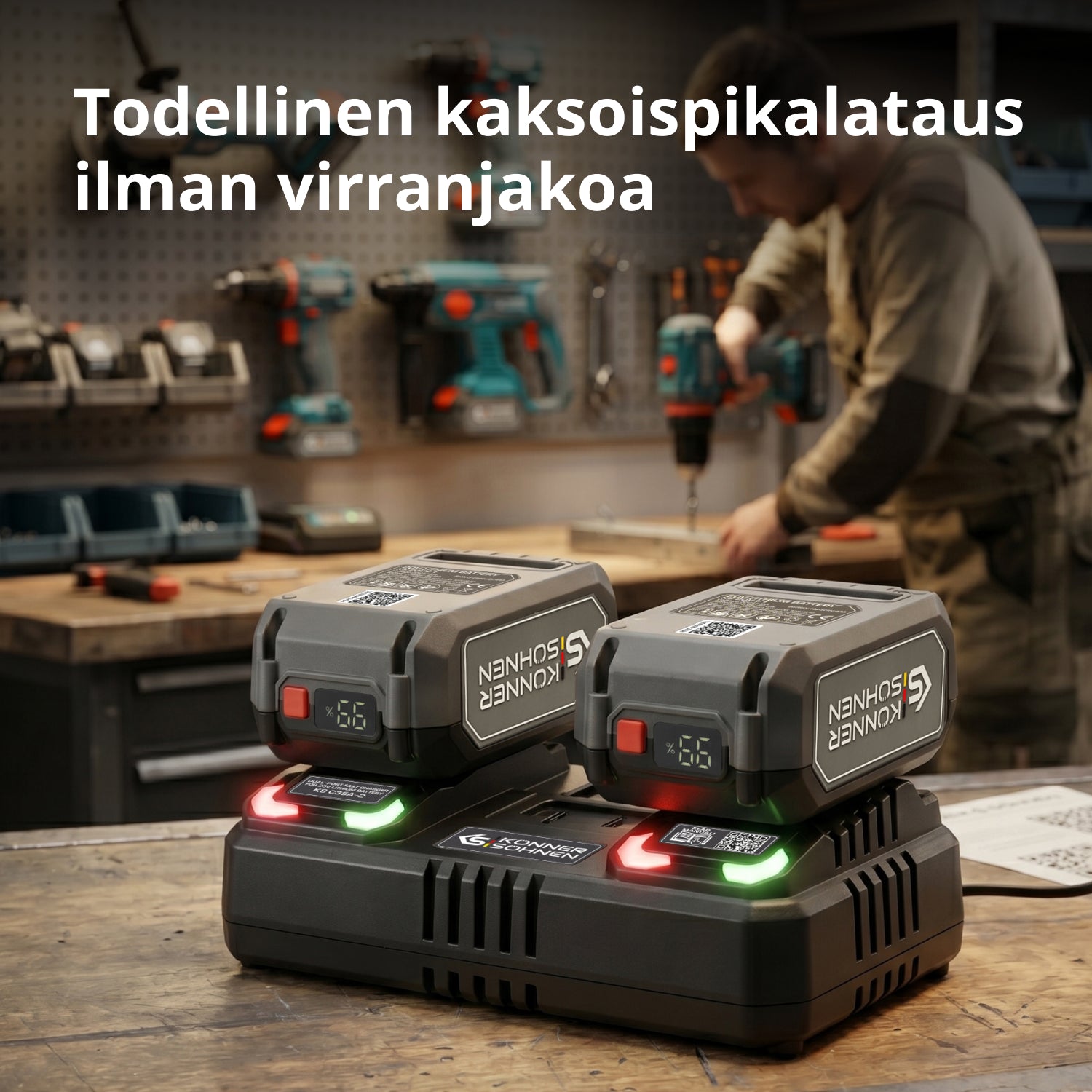 Töltő 20V lítium akkumulátorhoz KS C35A-2