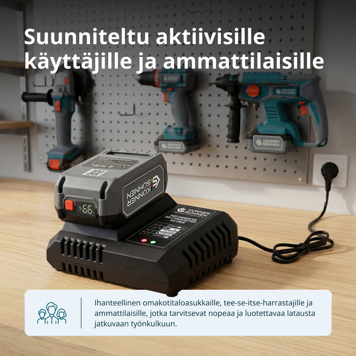 Rychlá nabíječka pro 20V lithiumovou baterii KS C90A