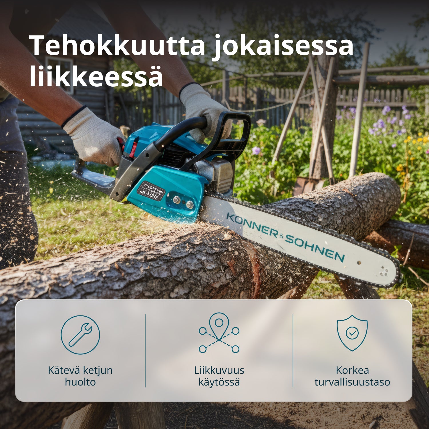 Βενζινοκίνητο αλυσοπρίονο KS CS40G-20