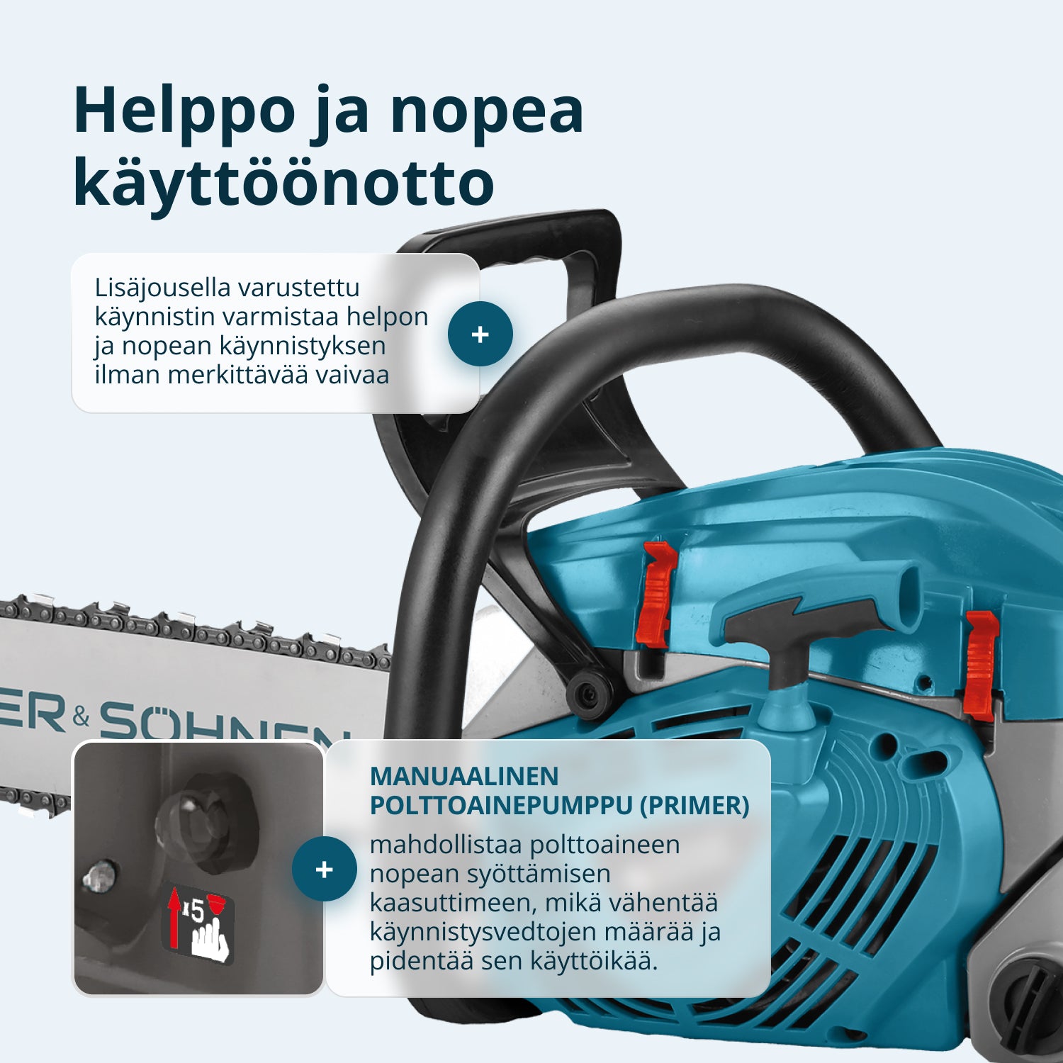 Βενζινοκίνητο αλυσοπρίονο KS CS40G-20