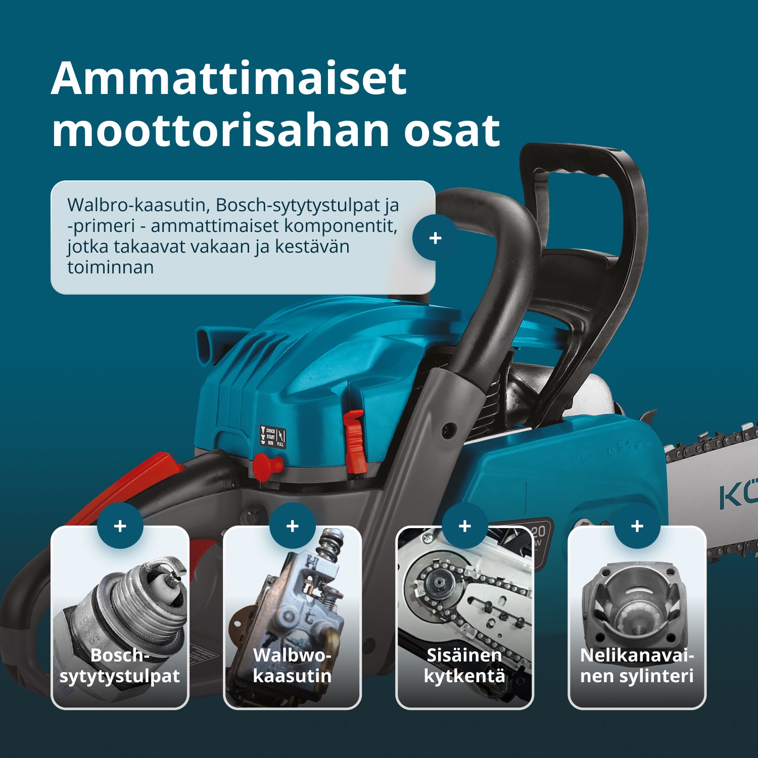 Βενζινοκίνητο αλυσοπρίονο KS CS40G-20