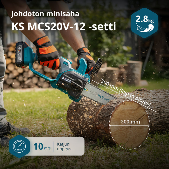 Akumulátorová Mini Pila KS MCS20V-12 SET