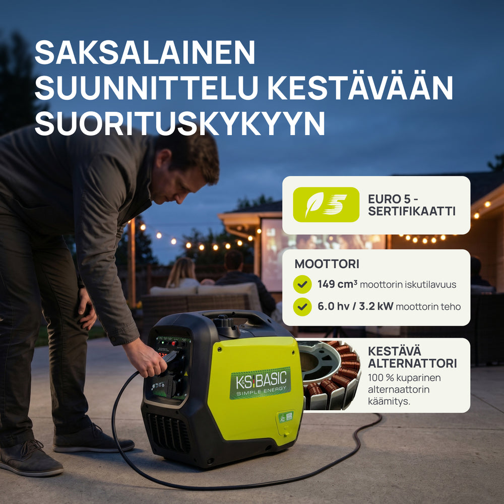 Invertterigeneraattori KSB 32i S
