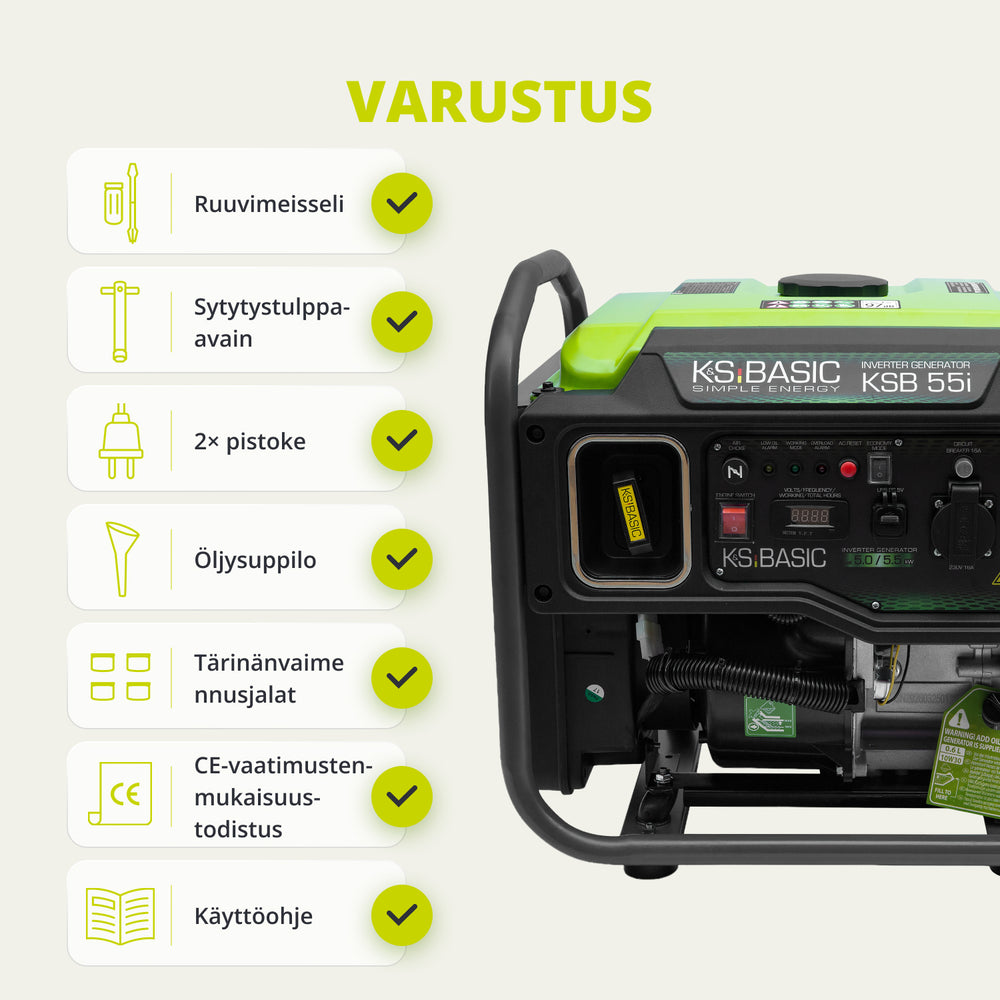 Invertorový generátor KSB 55i