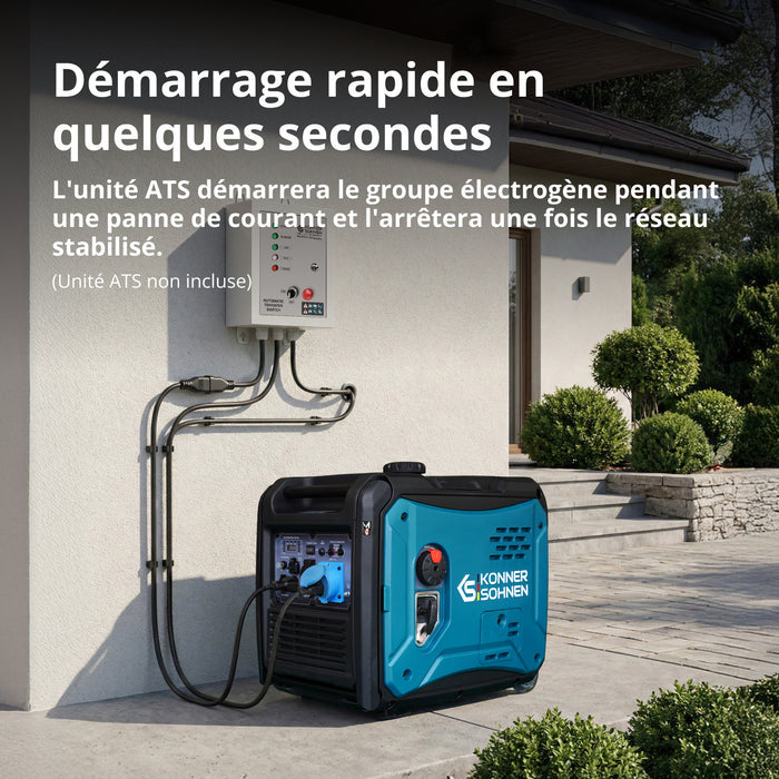 Groupe électrogène-onduleur dans la boîte anti-bruit KS 6000iE S