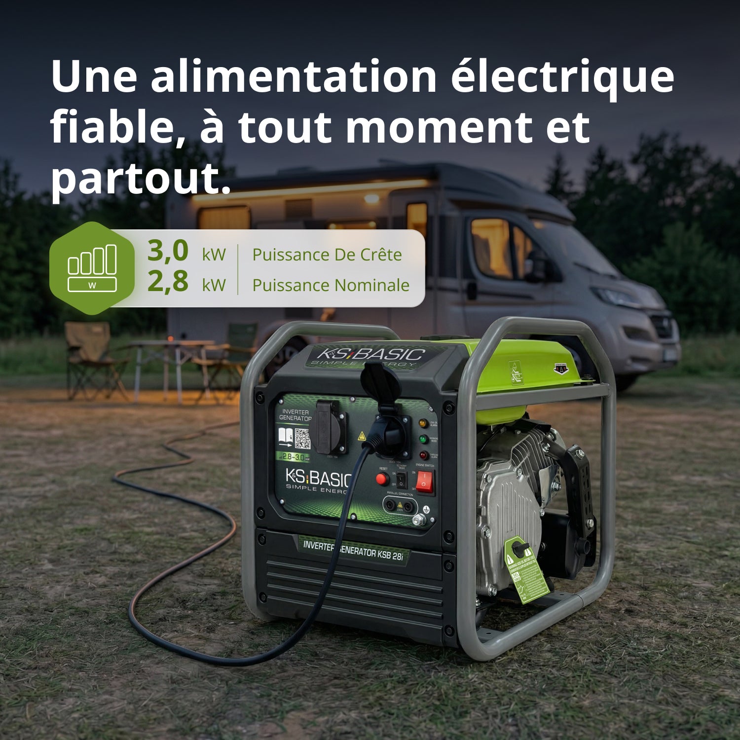 Groupe électrogène à inverter KSB 28i