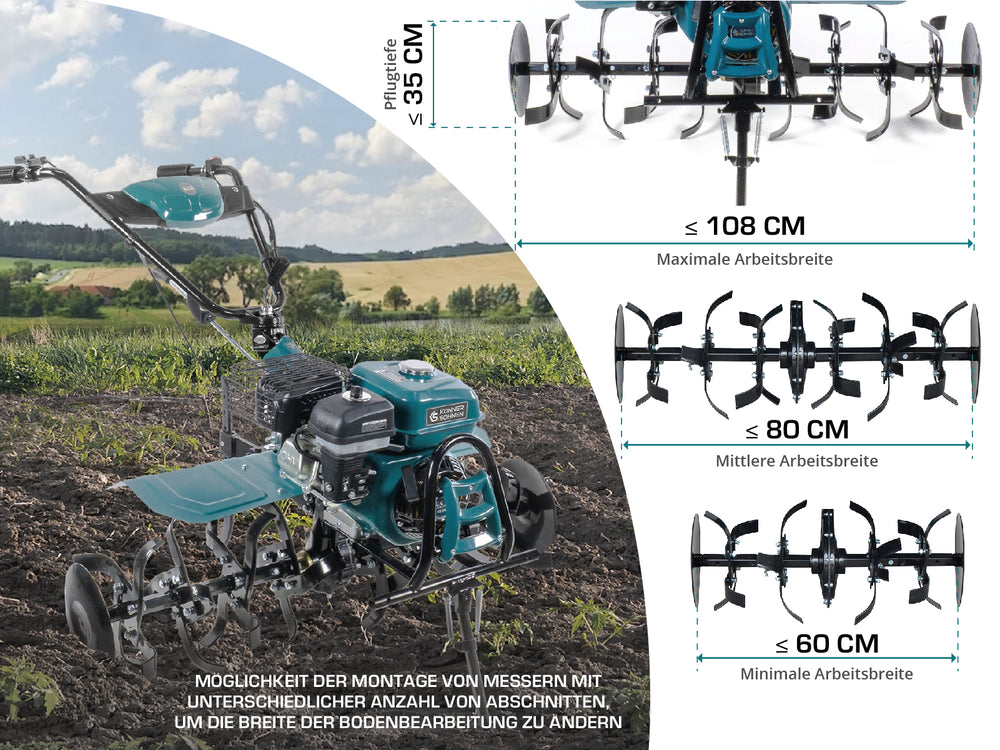Gasoline tiller KS 7HP-1050G