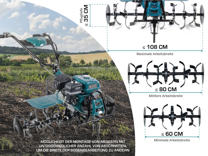 Gasoline tiller KS 7HP-1050G