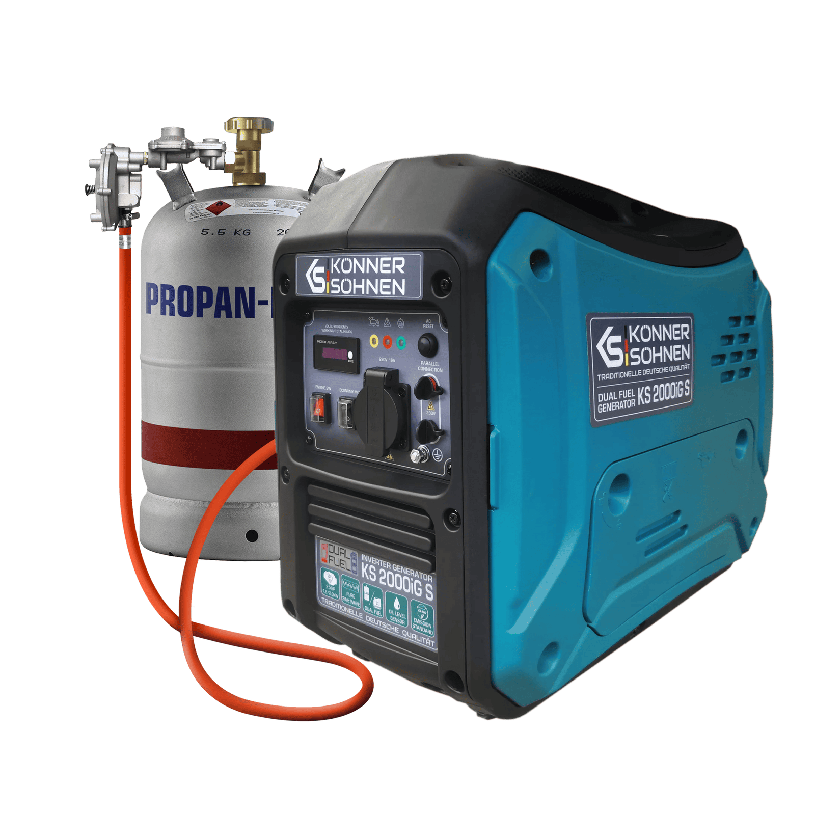LPG/bensiini-invertterigeneraattori KS 2000iG S