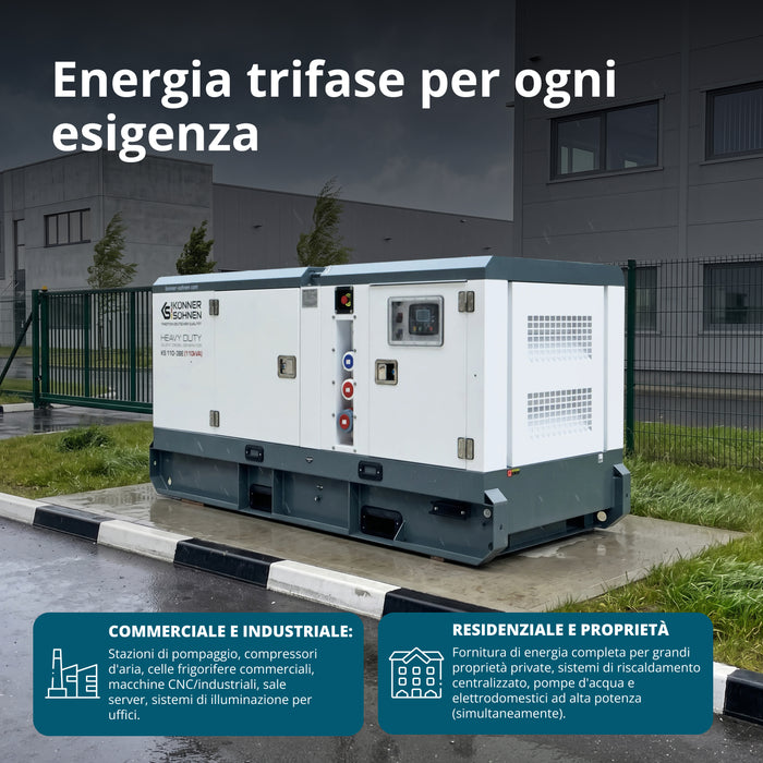 Centrale Elettrica Diesel Trifase KS 110-3BE