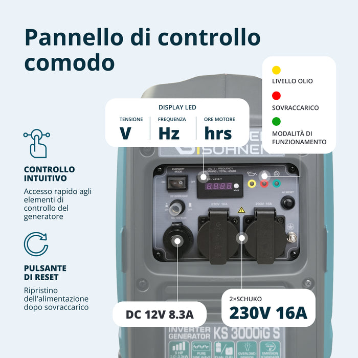 Generatore inverter a GPL/benzina KS 3000iG S