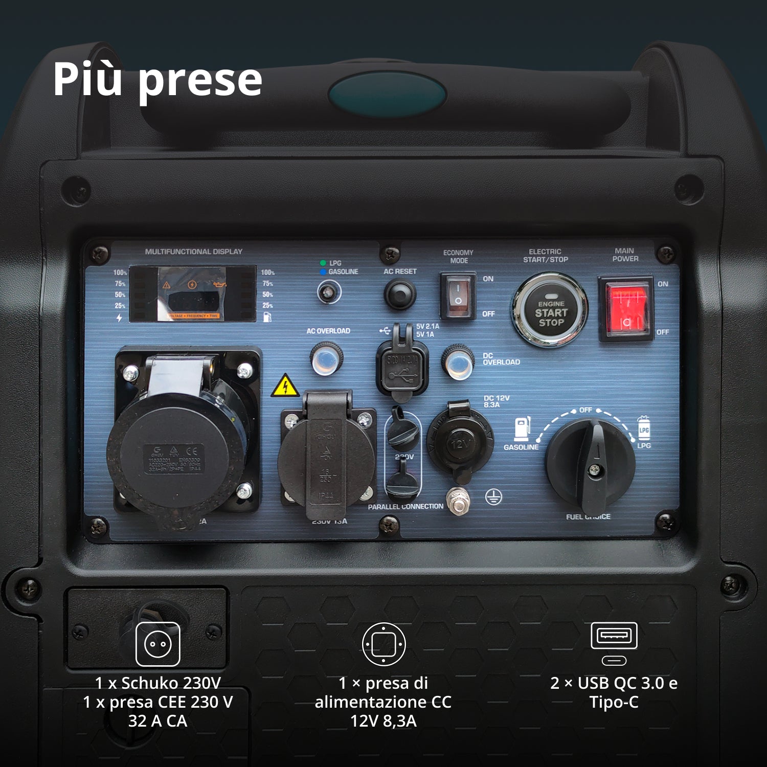 Generatore inverter a GPL/Benzina KS 5500iEG S