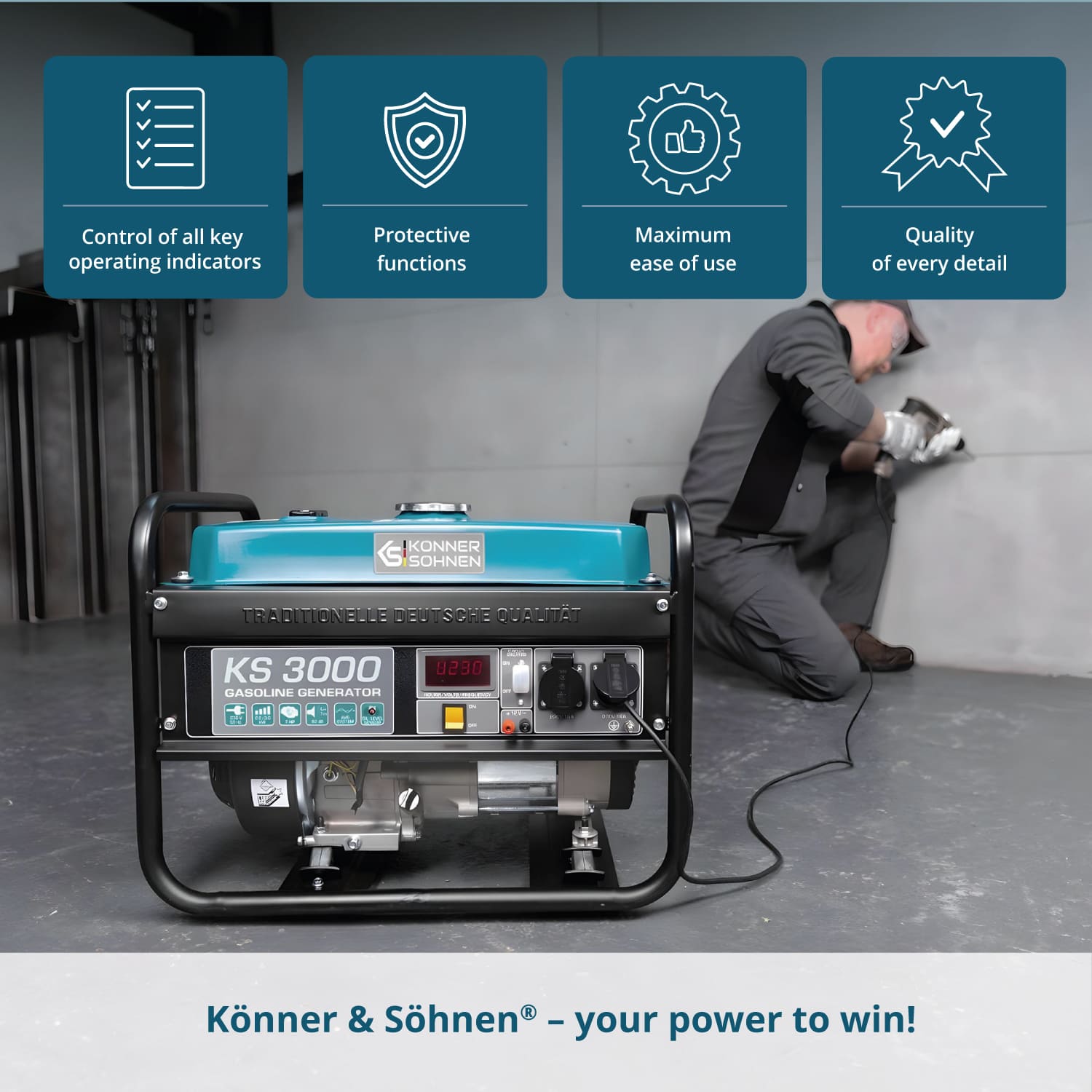 Gasoline generator "Könner & Söhnen" KS 3000