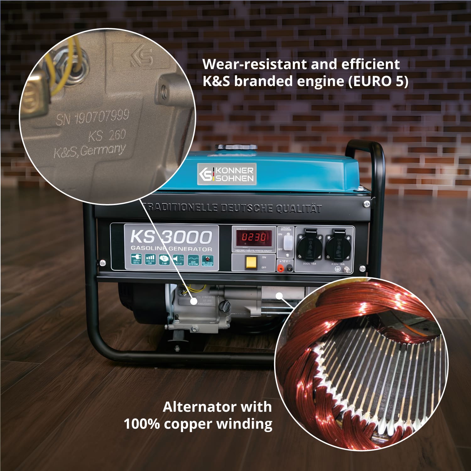 Gasoline generator "Könner & Söhnen" KS 3000