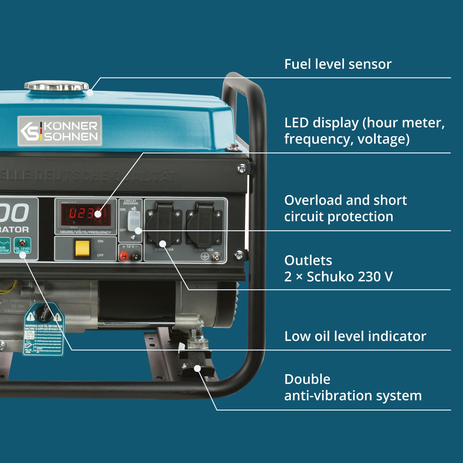 Gasoline generator "Könner & Söhnen" KS 3000