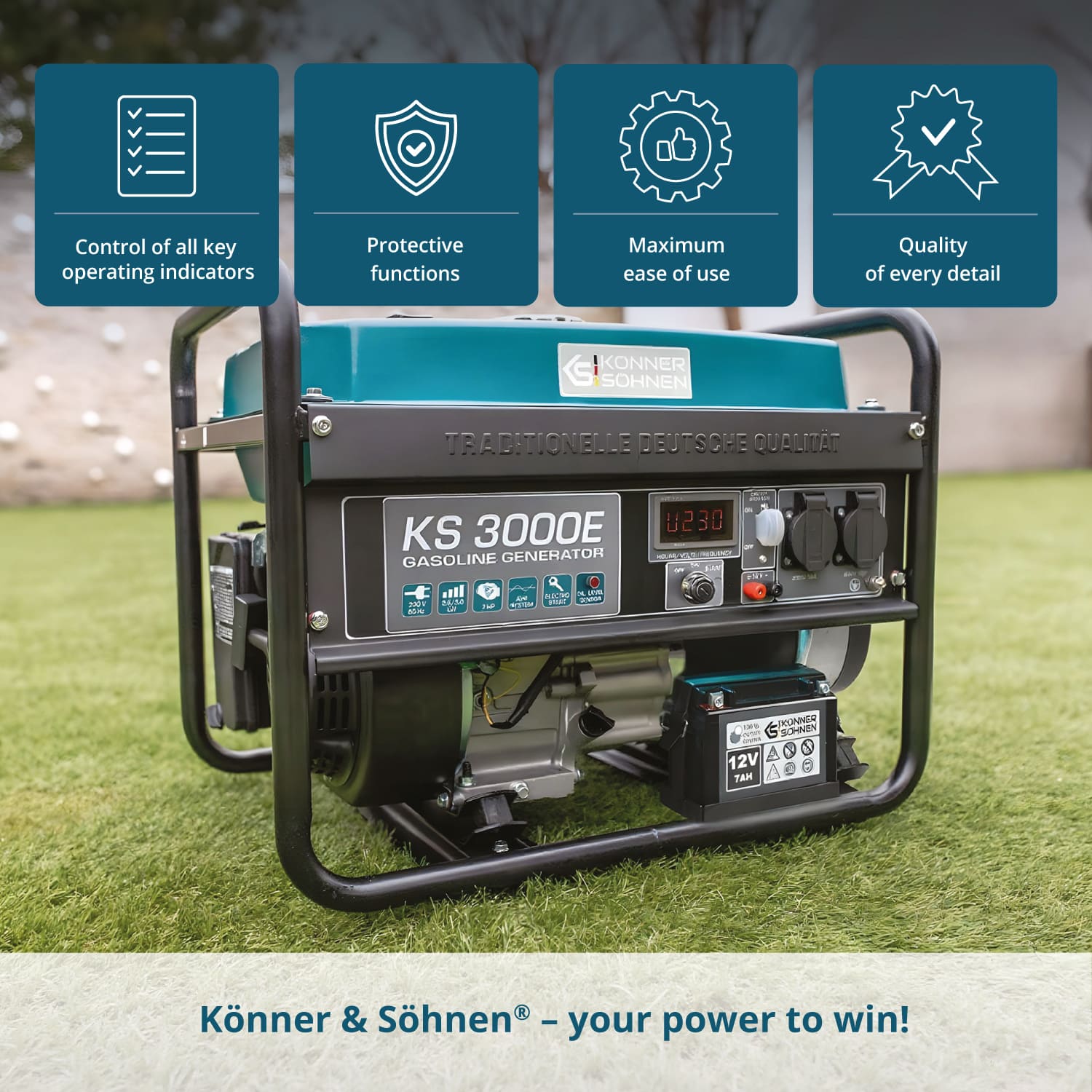 Benzínový generátor „Könner & Söhnen“ KS 3000E
