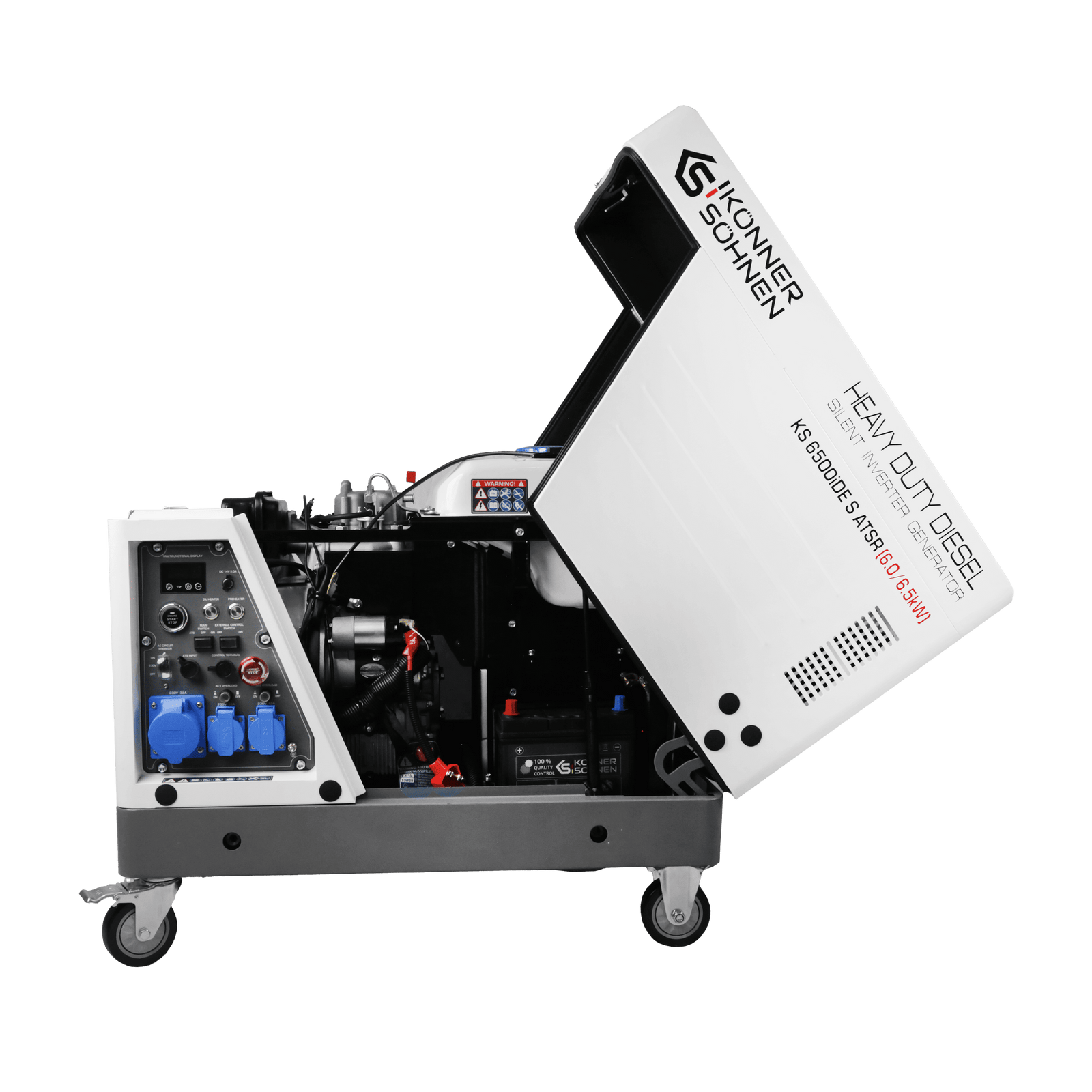 Groupe électrogène diesel inverter dans un caisson insonorisé KS 6500iDE S ATSR