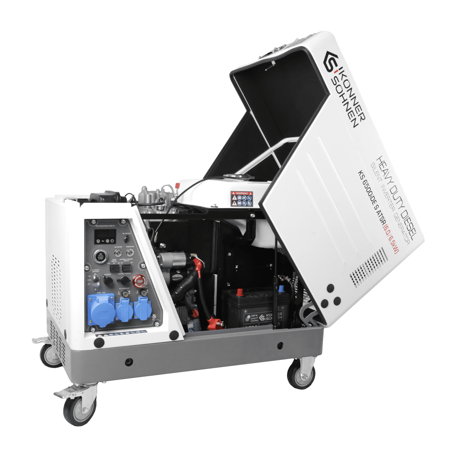 Groupe électrogène diesel inverter dans un caisson insonorisé KS 6500iDE S ATSR