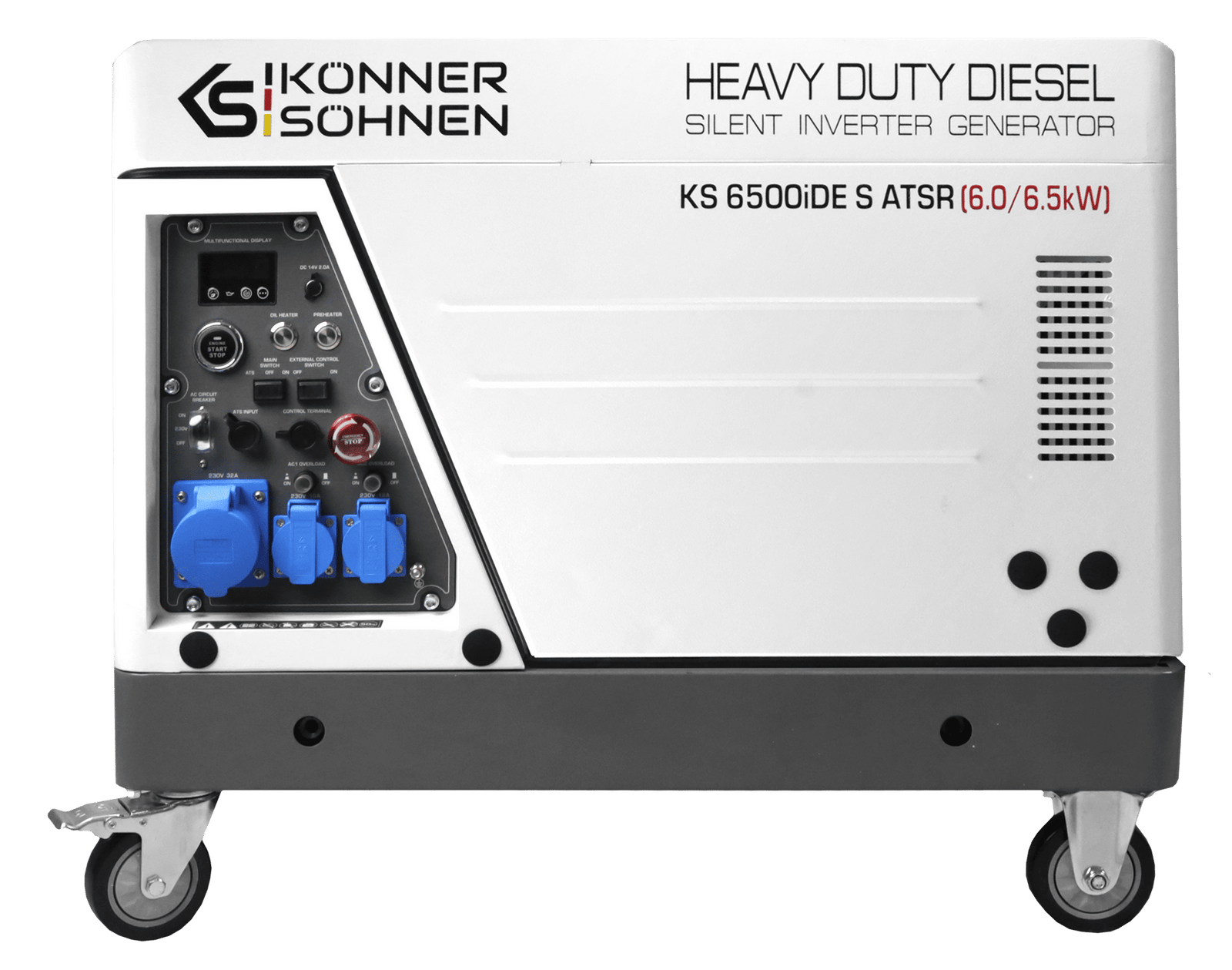 Groupe électrogène diesel inverter dans un caisson insonorisé KS 6500iDE S ATSR