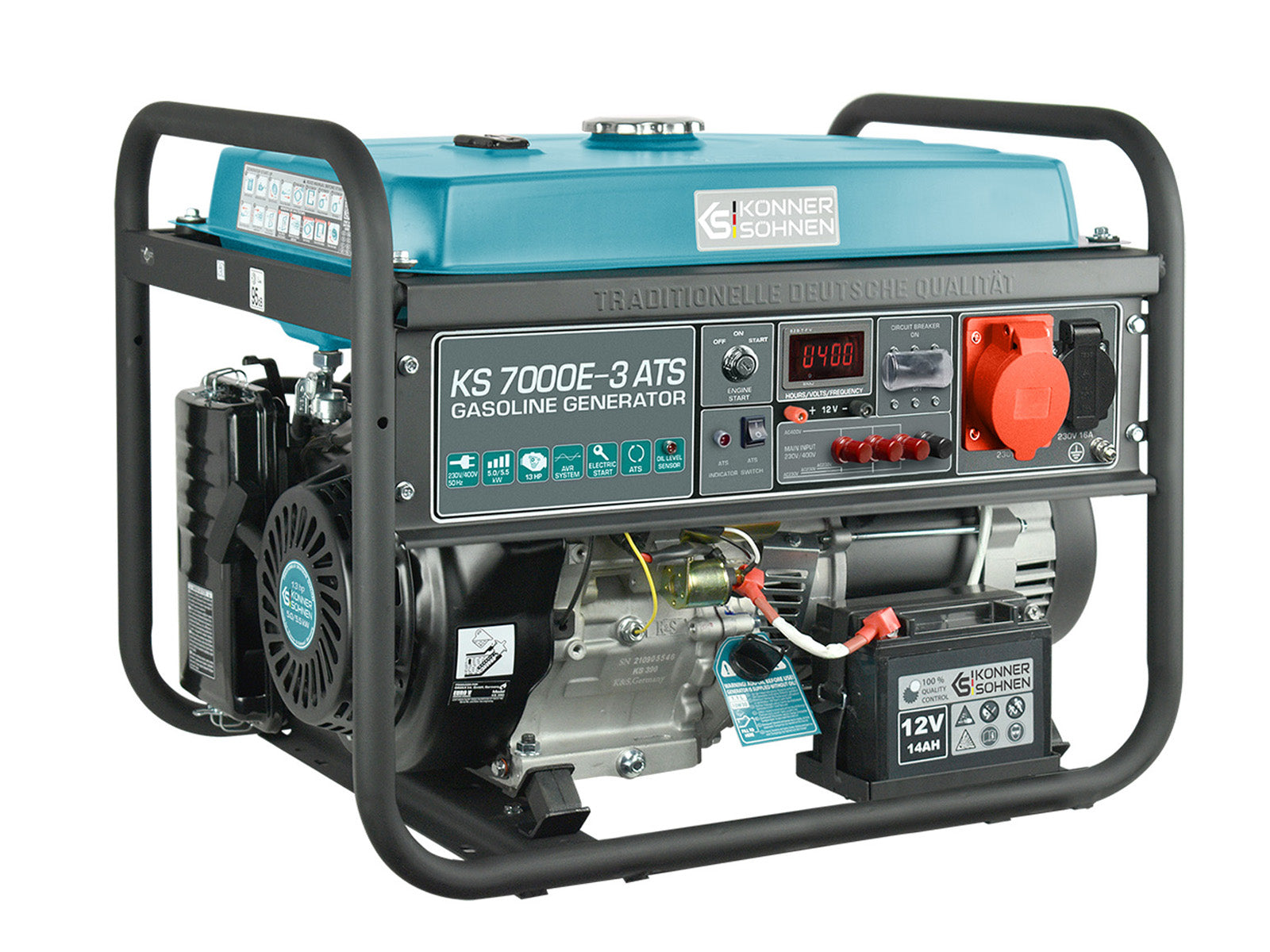 Bensiinikäyttöinen generaattori 'Könner & Söhnen' KS 7000E-3 ATS