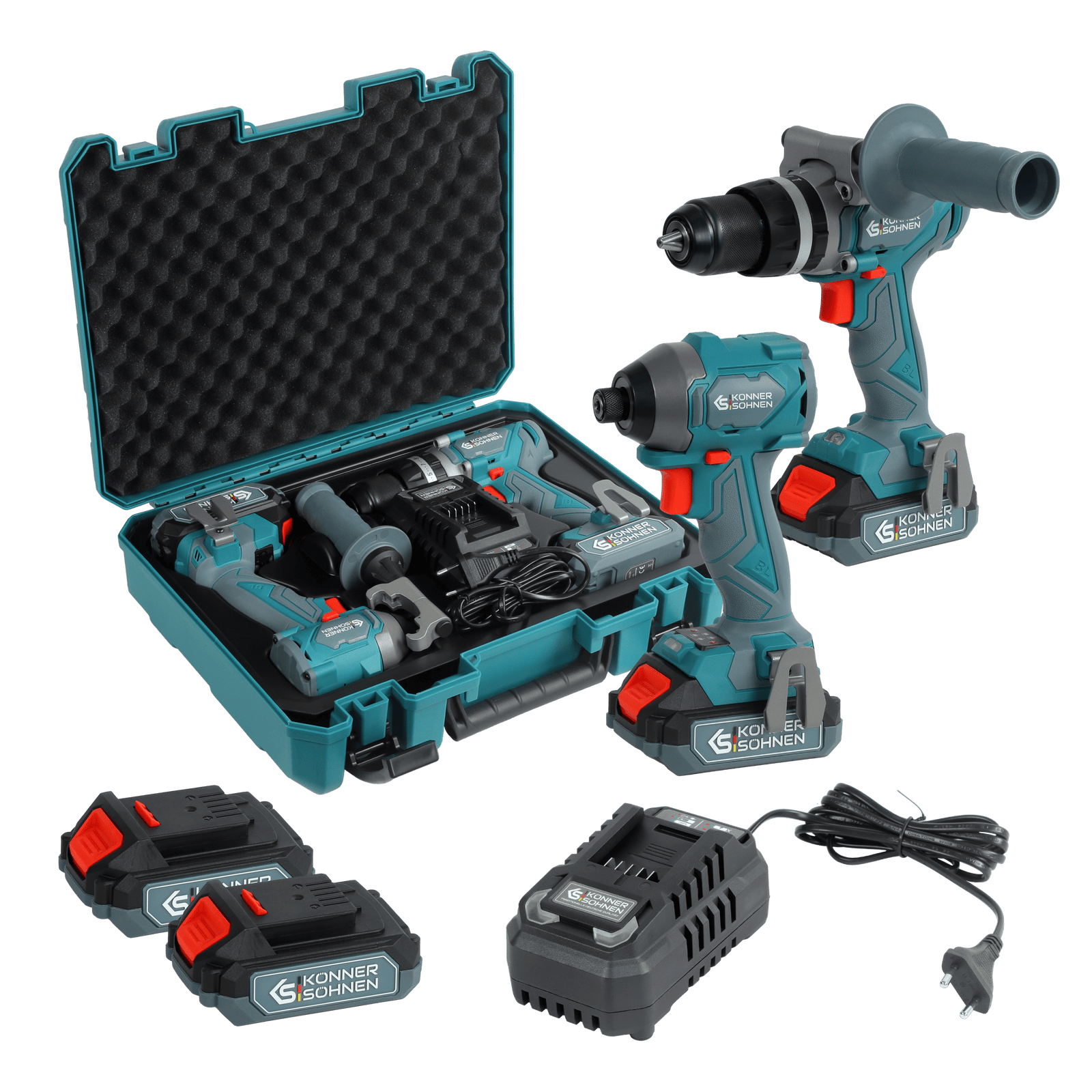 Conjunto Mestre Sem Fios 2em1 KS IDISD 20V SET 2