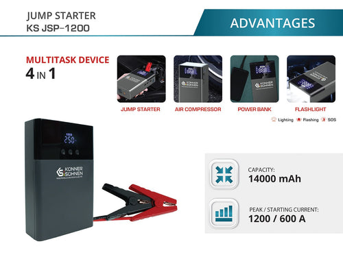 Startovací zařízení s kompresorem KS JSP-1200