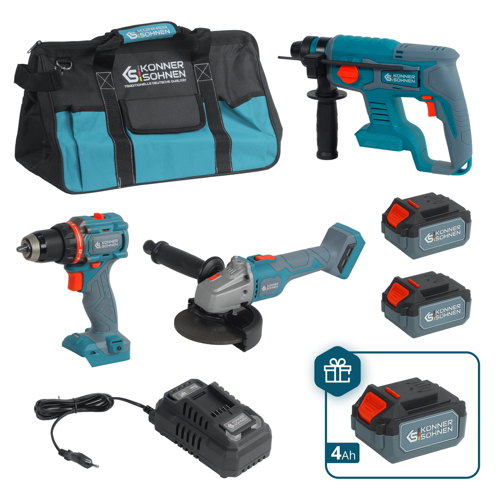 Drahtloses Meister-Set 3-in-1 KS RHAGD 20V SET 3 PLUS