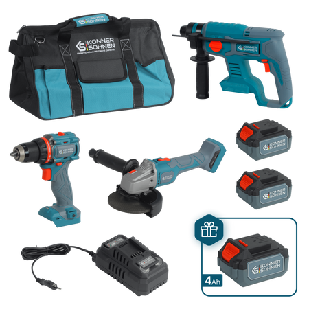 Conjunto  Maestro Inalámbrico 3 en 1 KS RHAGD 20V SET 3 PLUS