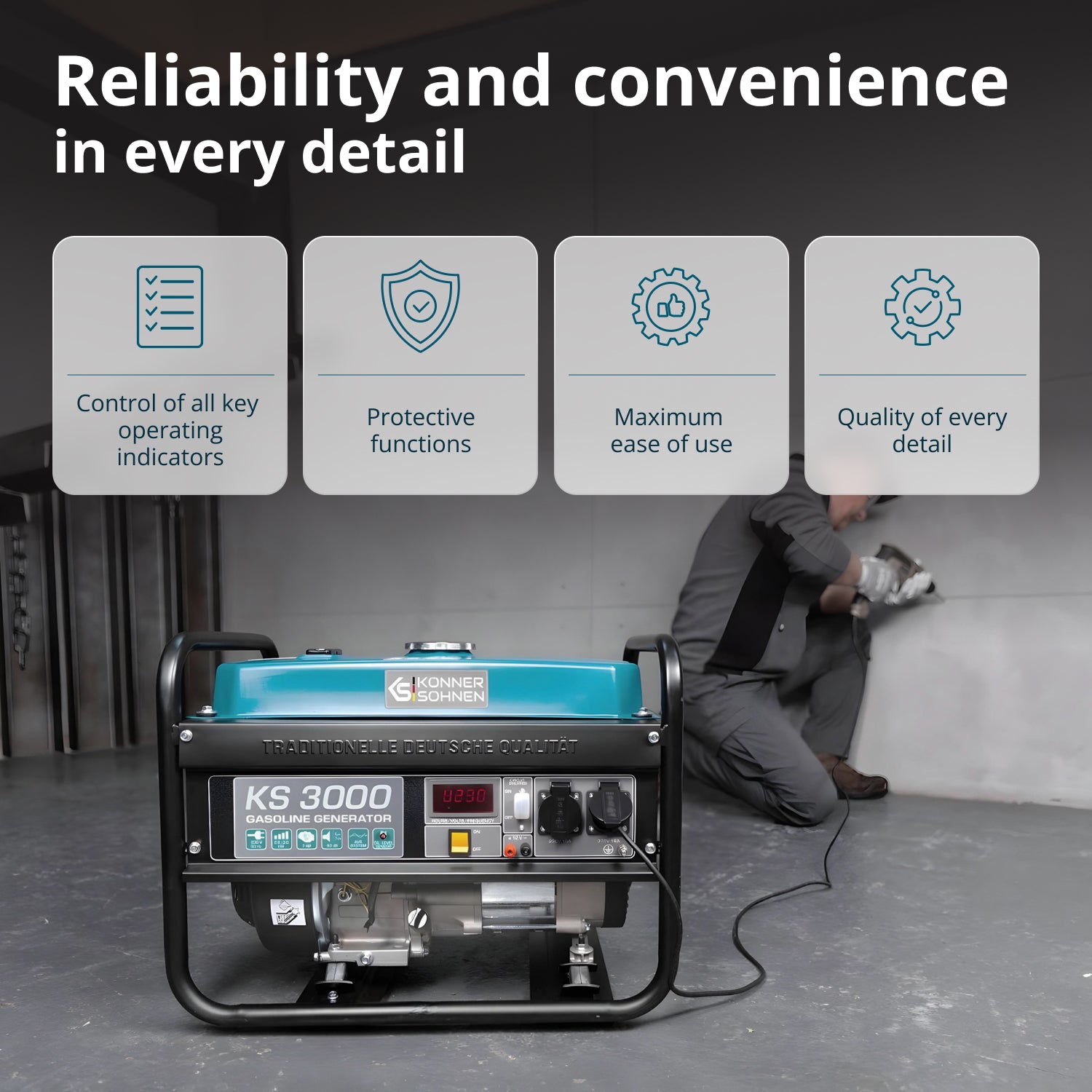 Benzínový generátor „Könner & Söhnen“ KS 3000