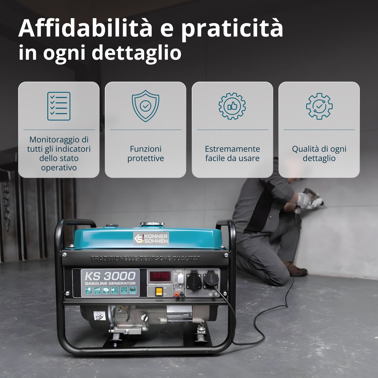 Generatore a benzina "Könner & Söhnen" KS 3000