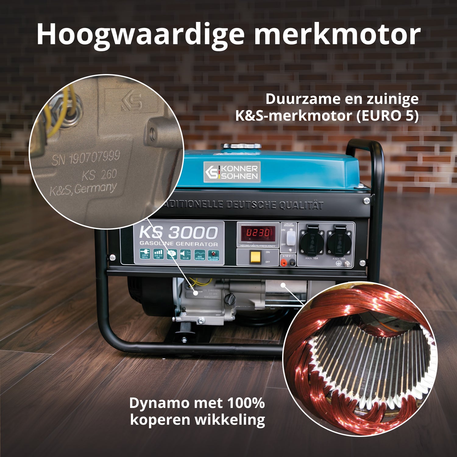 Benzinegenerator "Könner & Söhnen" KS 3000