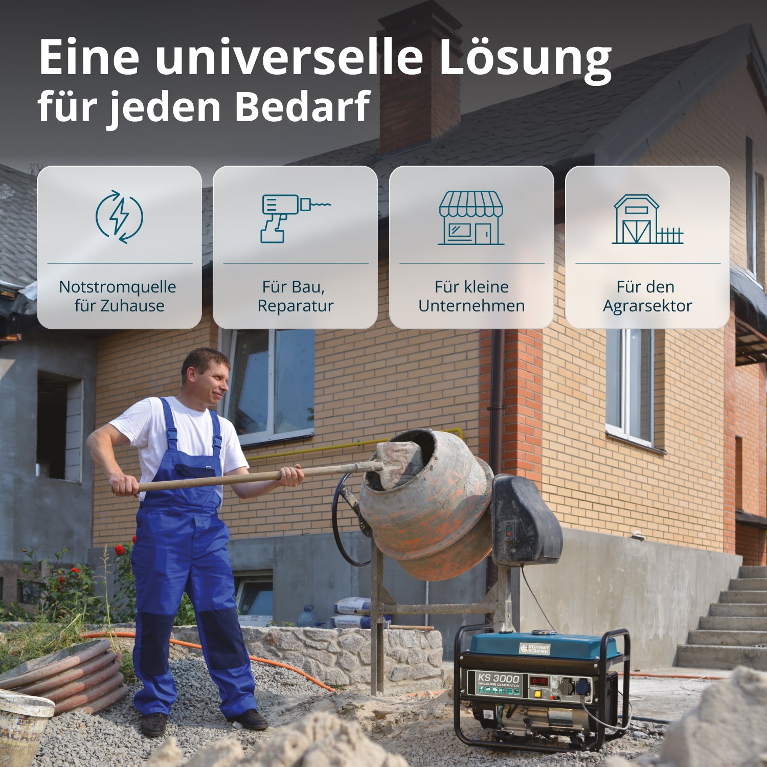 Benzin-Generator "Könner & Söhnen" KS 3000