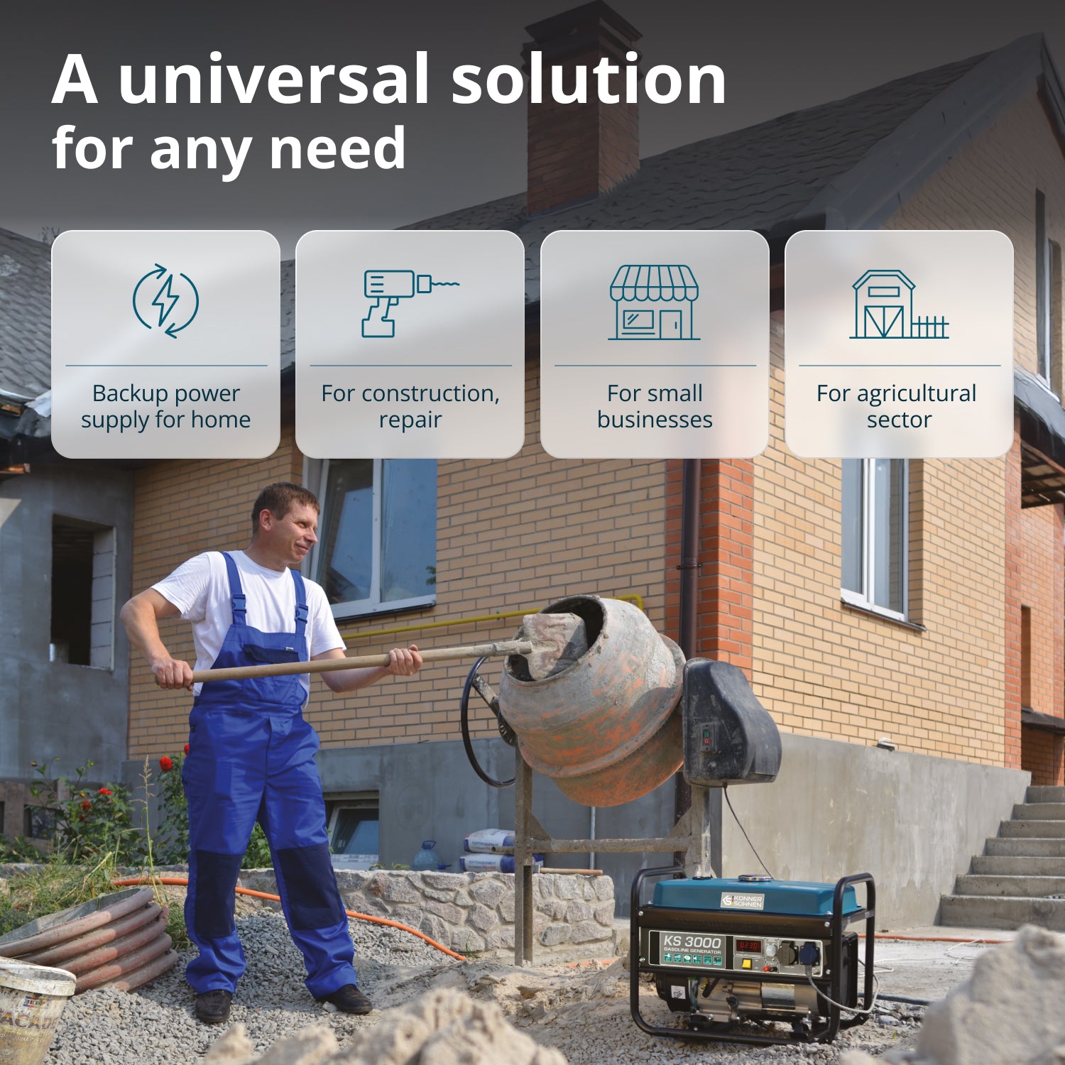 Benzínový generátor „Könner & Söhnen“ KS 3000