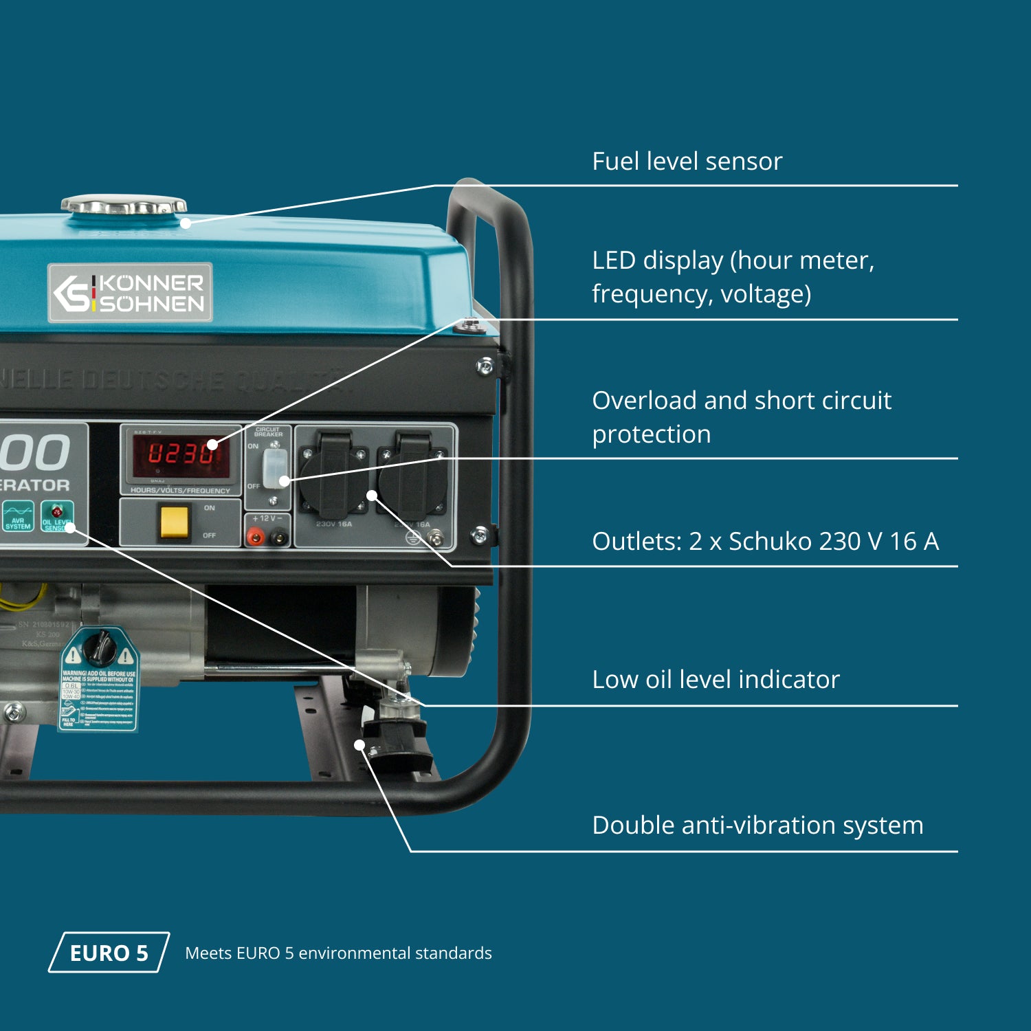 Benzínový generátor „Könner & Söhnen“ KS 3000