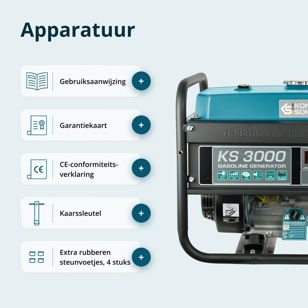 Benzinegenerator "Könner & Söhnen" KS 3000