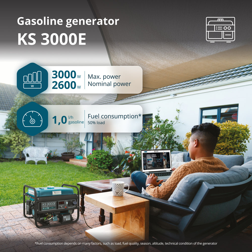 Benzínový generátor „Könner & Söhnen“ KS 3000E