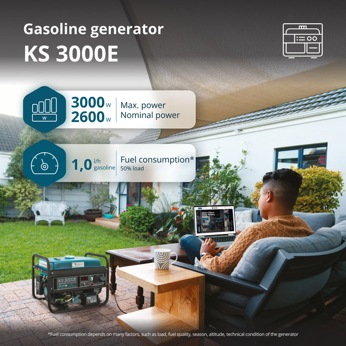 Benzínový generátor „Könner & Söhnen“ KS 3000E