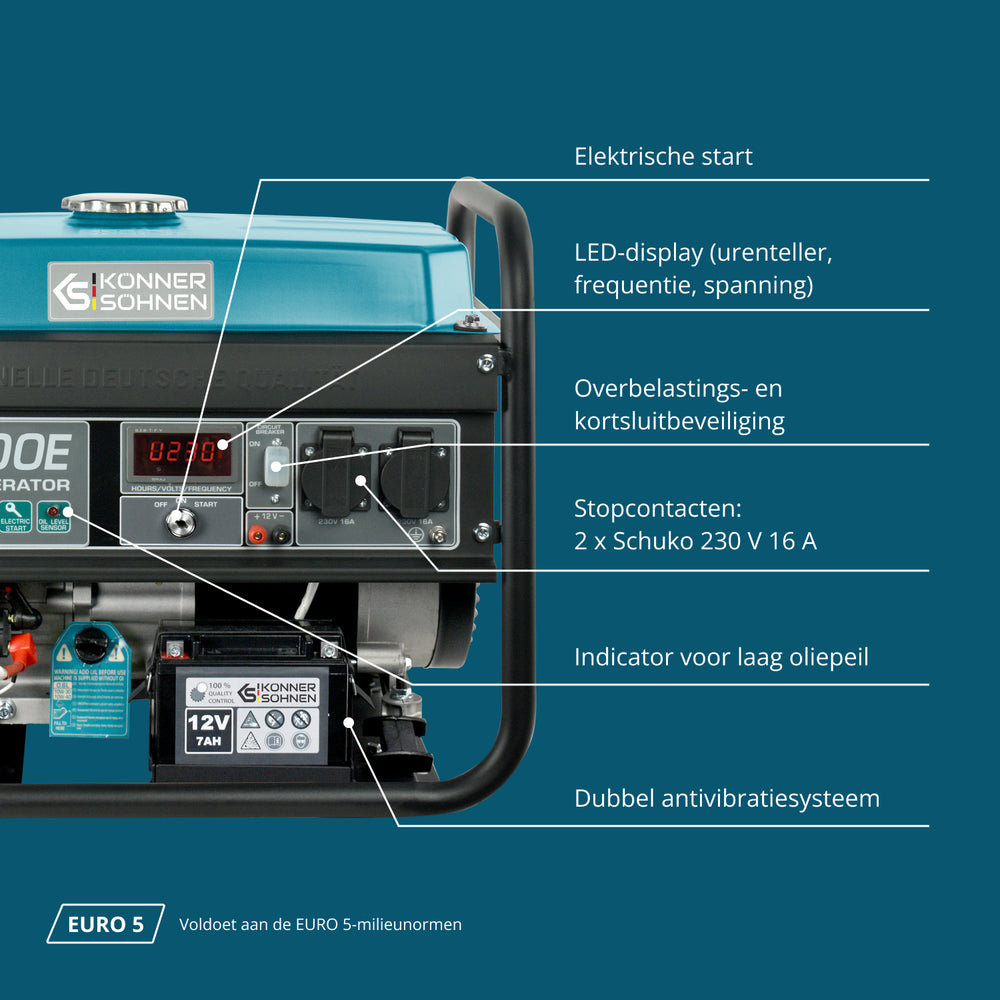 Benzinegenerator "Könner & Söhnen" KS 3000E