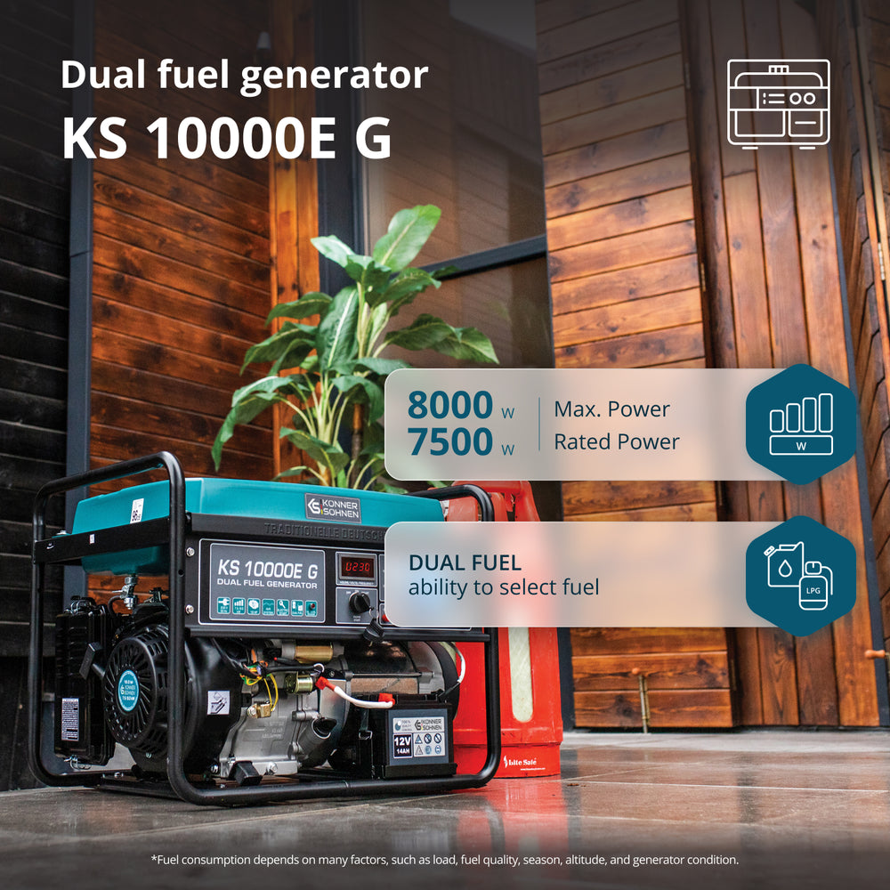 Γεννήτρια LPG/Βενζίνης «Könner & Söhnen» KS 10000E G