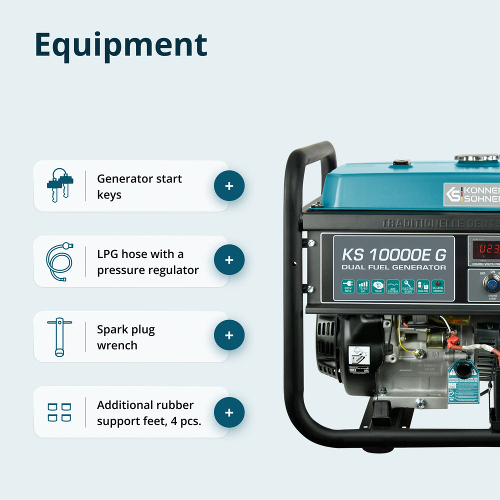 Γεννήτρια LPG/Βενζίνης «Könner & Söhnen» KS 10000E G